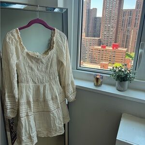 American Eagle Cream Dress